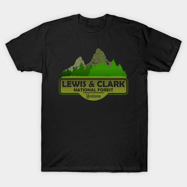 Lewis And Clark National Forest MT State, Montana USA, Nature Landscape T-Shirt by Jahmar Anderson